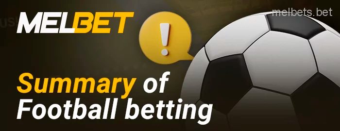 Melbet soccer betting conclusions