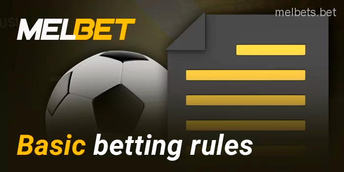 Terms and conditions for sports betting at Melbet