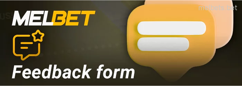 Contact the Melbet feedback form